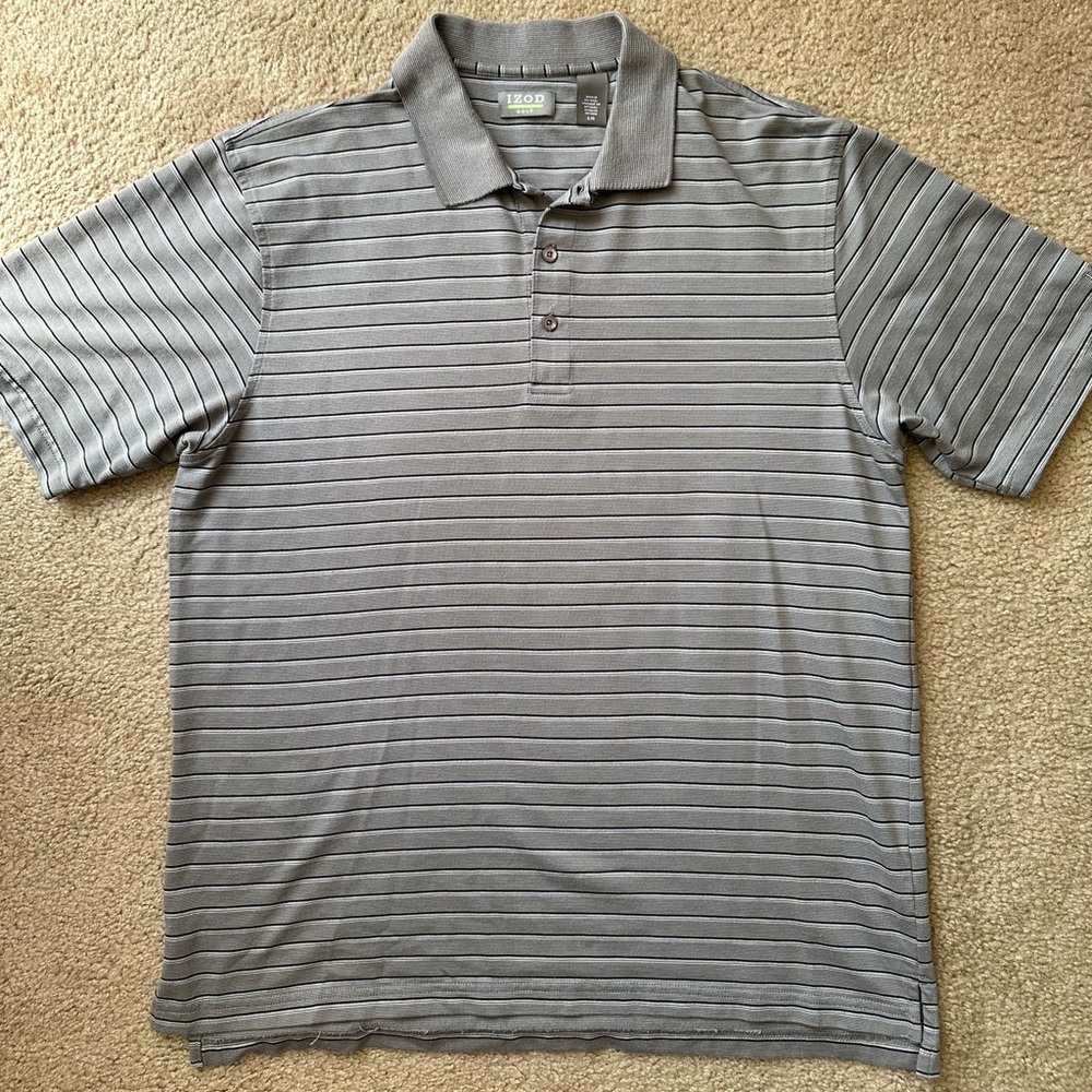 Izod Striped Golf Polo